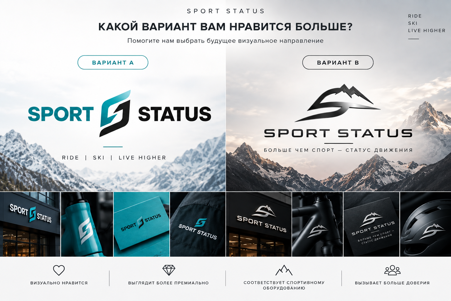 SPORT STATUS — Вариант A и Вариант B